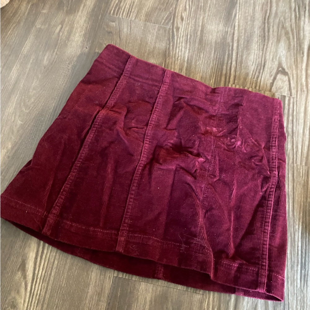 wild fable raspberry corduroy mini skirt size 10